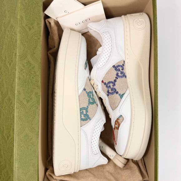 Gucci Dali Soft Calfskin GG Platform Sneaker - Women’s 10.5 - Picture 2 of 9